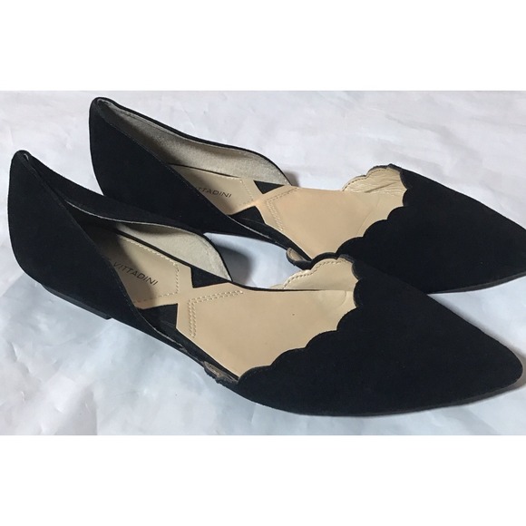 Adrienne Vittadini Black Velvet Slip On Shoes Size 8M - Picture 1 of 7